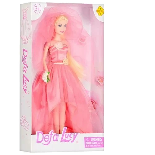 Детская кукла Невеста DEFA Lucy Bambi 8341 (Розовый)