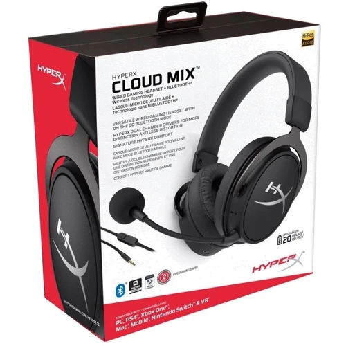 Навушники HyperX Cloud MIX BT Black: Тип кріплення оголовние