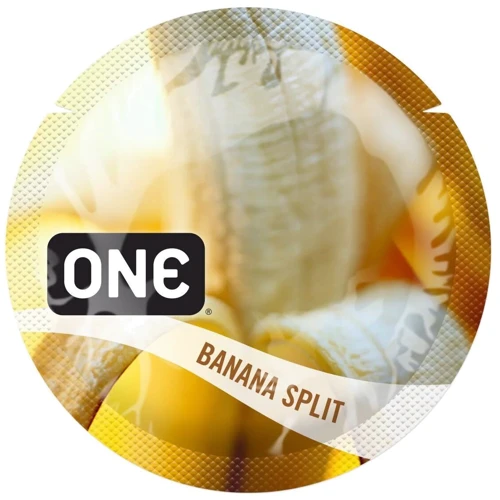 Презерватив ONE FlavorWaves Banana Split, 1 шт