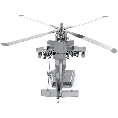 Металевий 3D конструктор Fascinations Ударний гелікоптер AH-64 Apache, MMS083 фото 3