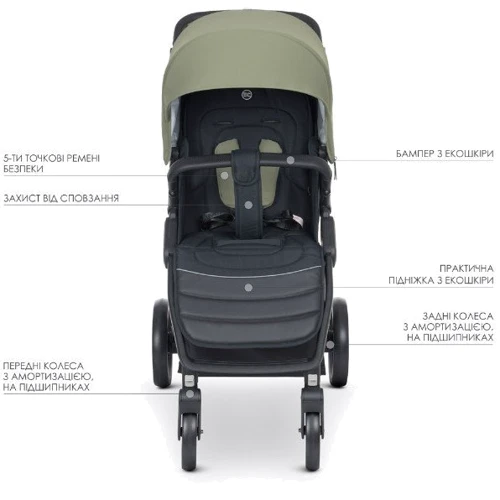 Коляска El Camino Dynamic PRO ME 1053N (khaki) фото 19