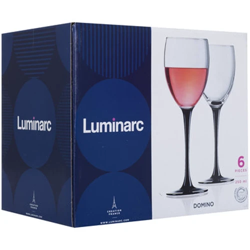 Келих LUMINARC ДОМИНО / НАБІР / 6X250 мл: Кількість в упаковці 6