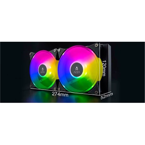 Кулер AZZA Blizzard ARGB 240 (LCAZ-240R-ARGB): Назначение для процессора