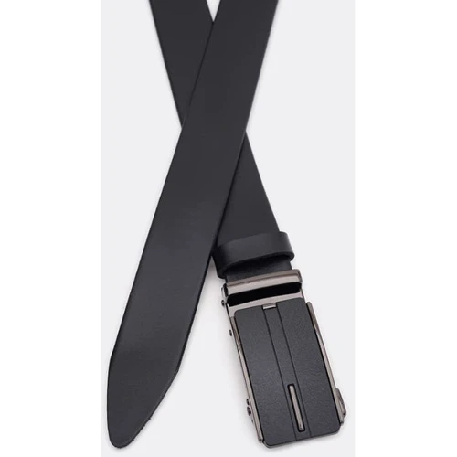 Чоловічий ремінь Borsa Leather чорний (115v1genav24-black): Стать Мужской