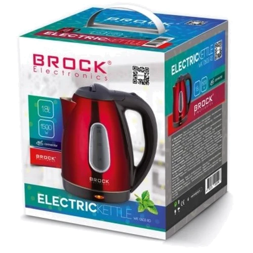 Электрочайник BROCK WK 0603 RD: Объем, л 1,8