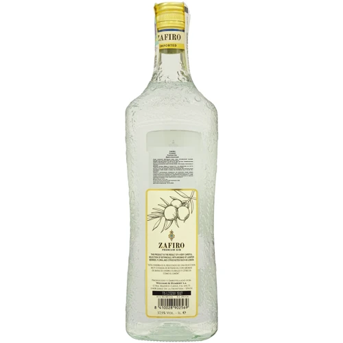 Джин Zafiro Classic 37.5% 1 л (FSH_8410028902569): Объем, л 1