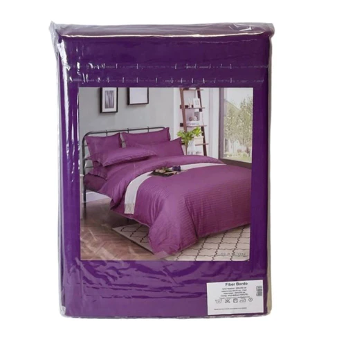 Комплект постельного белья Emily Fiber Lilac Stripe микрофибра лиловый евро (94031133): Размер евро
