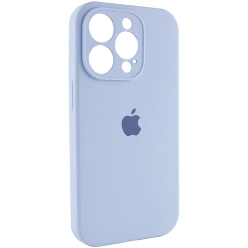 Чехол для iPhone Mobile Case Silicone Case Full Camera Protective Lilac Blue for iPhone 15 Pro Max: Цвет голубой