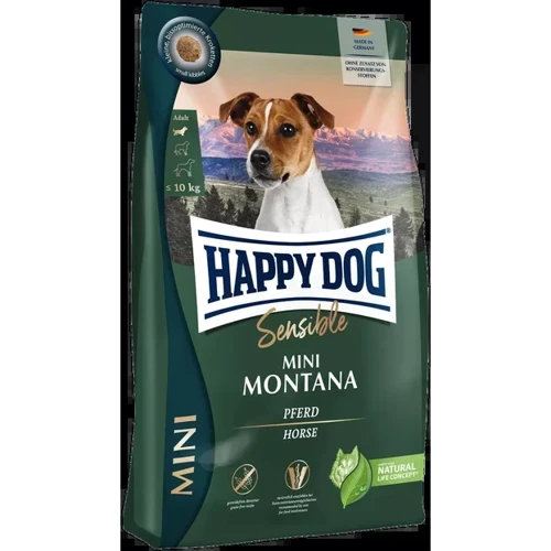 Сухий корм для собак дрібних порід Happy Dog HD Sensible Mini Montana з коніною 4 кг (61248)