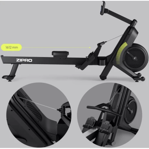 Гребний тренажер Zipro Power 10 чорний (5902659847126): Вага тренажера, кг 51.5