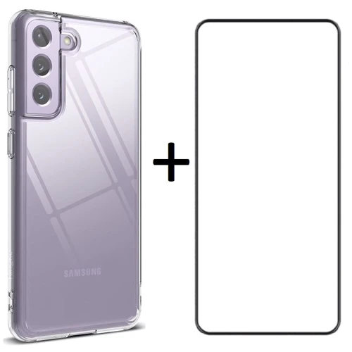 Аксессуар для смартфона Набор BeCover TPU Case + Tempered Glass for Samsung G990 Galaxy S21 FE