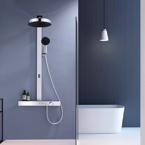 Душевая система Lefton Thermostatic Shower System with Rainfall Showerhead & Digital Temperature Display-RSS2301 Chrome фото 9