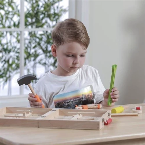 Деревянный игровой набор Viga Toys Чемоданчик с инструментами 10 шт (50387) фото 3