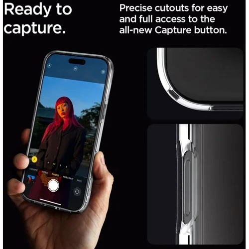 Чехол для iPhone Spigen Ultra Hybrid Crystal Clear (ACS08121) for iPhone 16 Pro фото 12