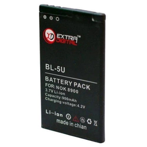 Аккумулятор ExtraDigital 900mAh Nokia BL-5U: Производитель ExtraDigital