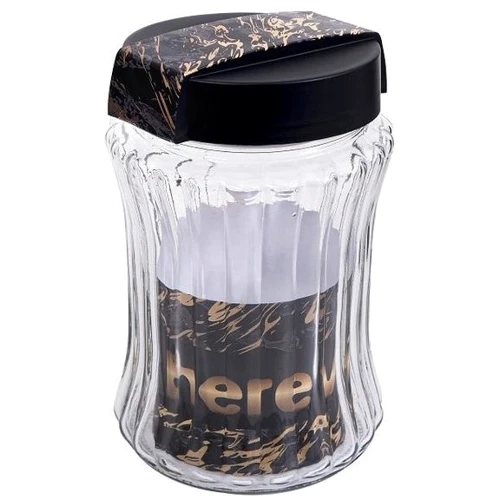Ємність для зберігання HEREVIN Yellow Black Marble 1.25л (190904-002)