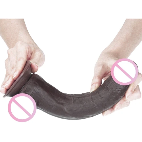 Фаллоимитатор LoveToy Sliding-Skin Dual Layer Dong 9" Black
