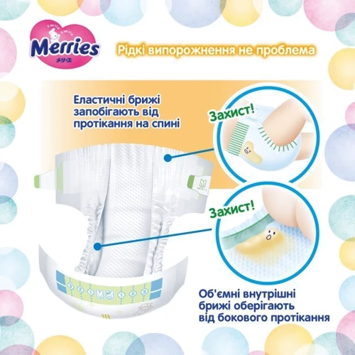 Подгузники Merries для детей S 4-8 кг 24 шт (4901301509062): Размер подгузника 2 (S)