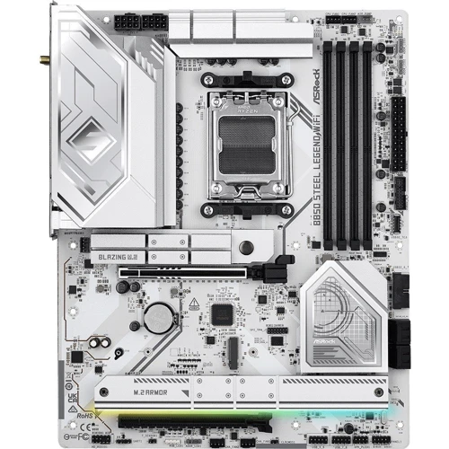 ASRock B850 STEEL LEGEND WIFI UA: Дополнительно Адаптер Wi-Fi, Поддержка RAID, Поддержка UEFI, Радиатор на VRM