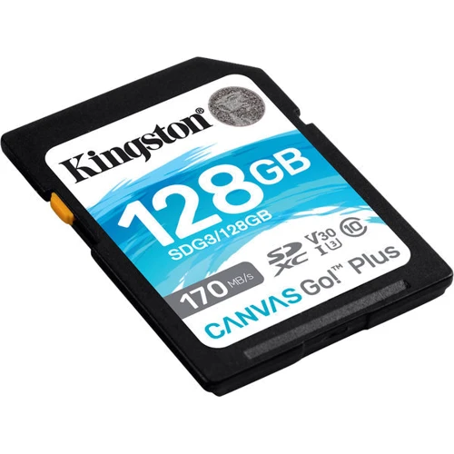 Карта памяти Kingston 128GB SDXC Class 10 UHS-I U3 V30 Canvas Go Plus (SDG3/128GB): Тип карты SDXC