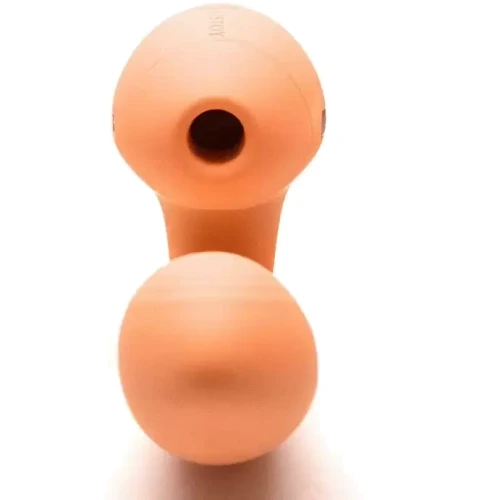 Вакуумный вибратор Kistoy Tina Mini Orange, вагинально-клиторальный