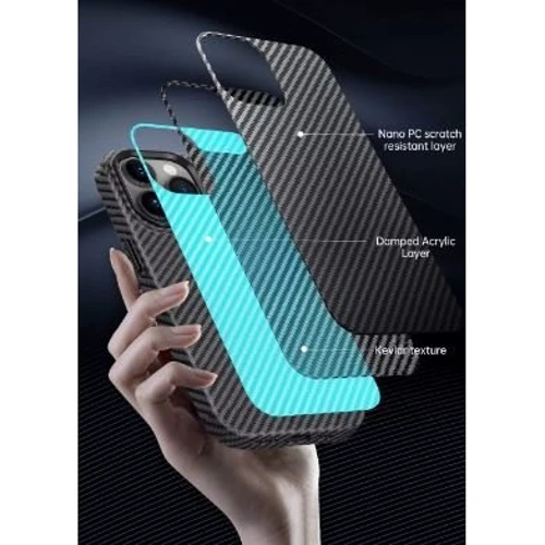 Чехол для iPhone WIWU Kevlar Magnetic Black (LCC-107) for iPhone 14: Тип чехла накладка на заднюю часть