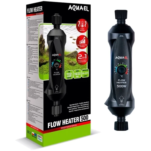 Обігрівач проточний Aquael Flow Heater 500 Вт із системою регулювання One Touch (122918)