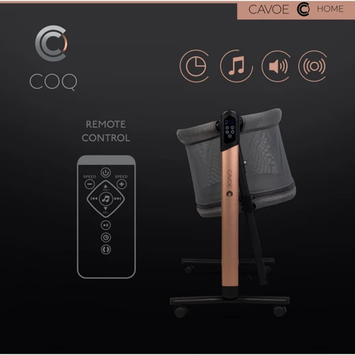 Детская электрическая кроватка 4 в 1 Cavoe COQ Meteorite (EK/CA/COQ/ME): Опускающаяся стенка Есть