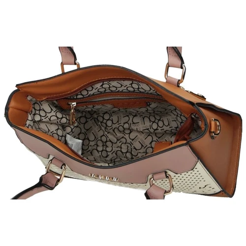 Жіноча сумка тоут Nobo коричнева (NBAG-I1910-CM17): Тип ручки Зі знімним ременем, З двома ручками, Плечовий ремінь, Коротка ручка