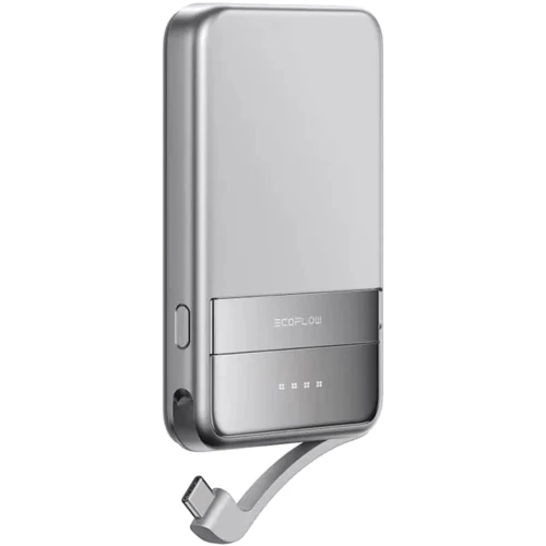 Зовнішній акумулятор EcoFlow Power Bank 5000mAh RAPID Magnetic 30W Silver (EF-RAPID5000-EU): Ємність батареї, мАг 5000