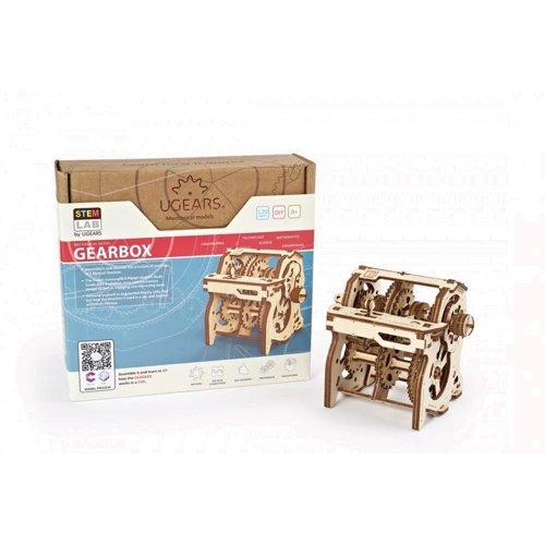 Механічний 3D пазл UGEARS "Коробка передач" (70131): Кількість фрагментів, шт 120