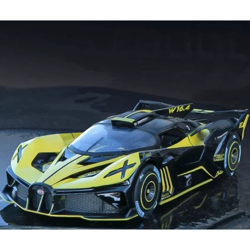Машинка спортивная металлическая Bugatti Divo Bburago 1:24 3 цвет свет, звук (2400) фото 6