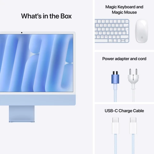 Компьютер Apple iMac M4 24" 256GB 8GPU Blue (MWUF3UA/A) 2024 фото 8