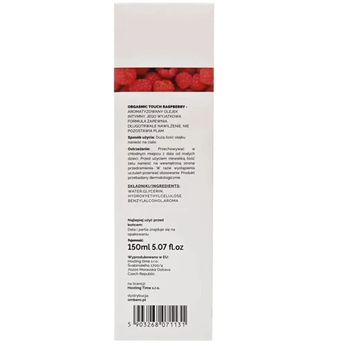 Лубрикант и массажный гель 2в1 с возбуждающим эффектом LoveStim - Orgasmic Touch Raspberry, 150 ml
