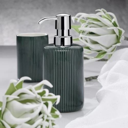 Склянка для зубних щіток KELA Ava димчасто-синій 10.5х7.5 см (24425)