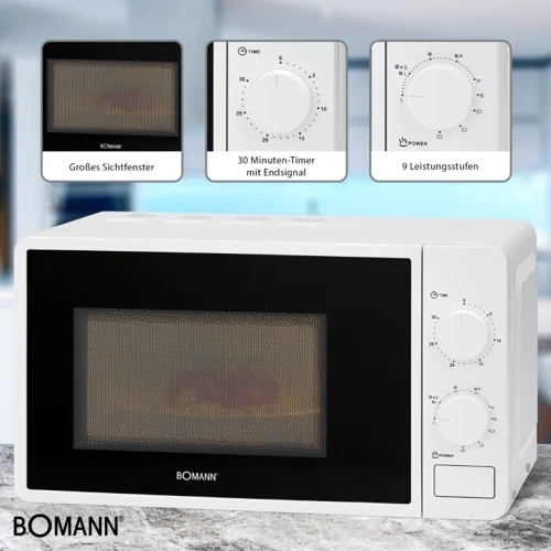 Микроволновая печь Bomann MWG 6015 CB white: Наличие гриля есть
