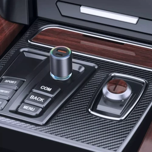 Зарядное устройство Proove Car Charger USB+USB-C Double Energy Plus 53W Metal Gray: Кабель в комплекте отсутствует