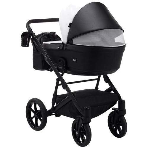 Коляска 2 в 1 Bair Kiwi ECO BK-51/15 білий/чорний (680899): Матеріал коліс полиуретан