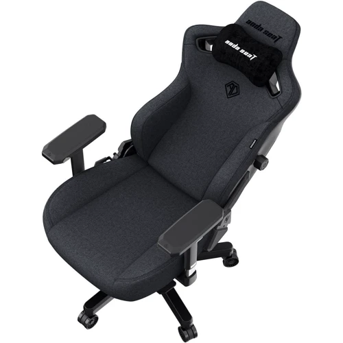 Кресло игровое Anda Seat Kaiser 3 Dark Gray Fabric Size L (AD12YDC-L-01-GB-CF) фото 7
