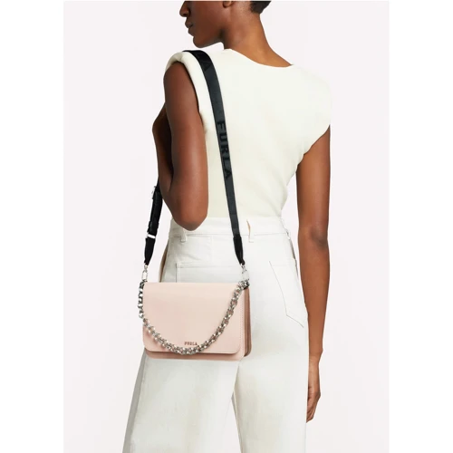 Жіноча сумка крос-боді Furla Splendida S Shoulder пудрова (WB00358BX02090863S): Застібка Магнитная