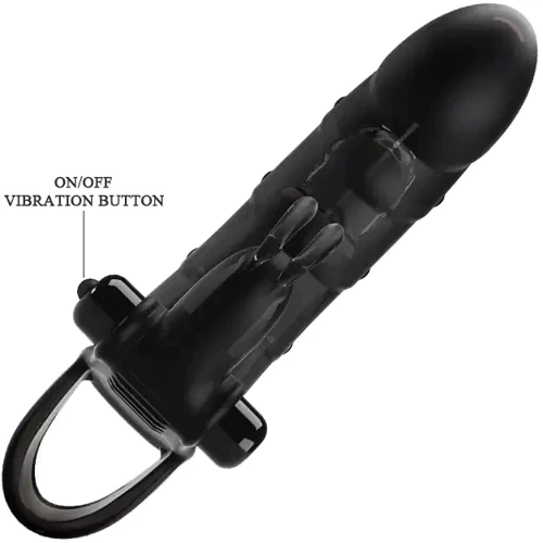 Удлиняющая насадка с вибростимуляцией PRETTY LOVE - Cuper PENIS SLEEVE, BI-026239