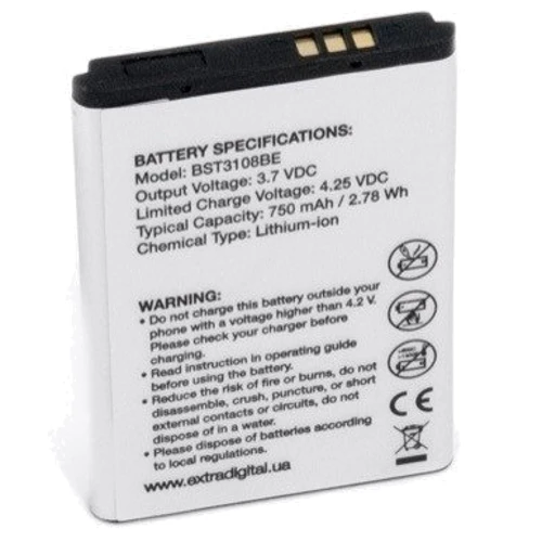 Аккумулятор ExtraDigital 750mAh (BMS6338) for Samsung SGH-X208 (BST3108BE): Производитель ExtraDigital