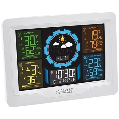 Метеостанція La Crosse WS6304 White з 3 датчиками