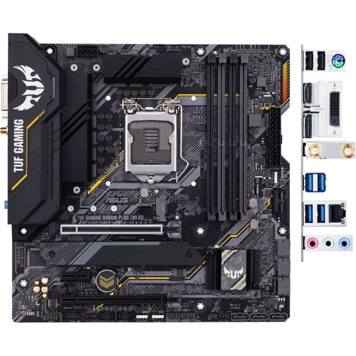 ASUS TUF GAMING B460M-PLUS (WI-FI): Оперативная память 4xDDR4 2933 МГц, до 128 ГБ