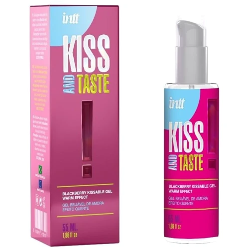 Масажний гель Intt KISS AND TASTE! (55 мл) зі смаком ожини