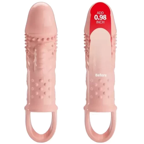 Удлиняющая насадка с вибростимуляцией PRETTY LOVE - PENIS SLEEVE Cecelia, BI-026242
