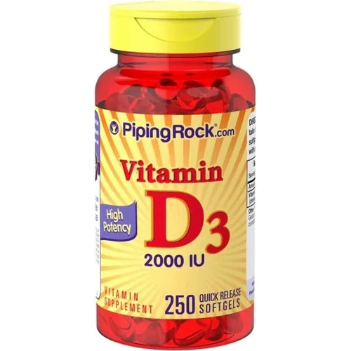 Piping Rock High Potency Vitamin D3 2000 IU 250 Softgels Высокоэффективный комплекс витамина D3