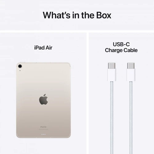 Планшет Apple iPad Air 11" 2024 Wi-Fi + Cellular 128GB M2 Starlight (MUXF3NF/A) UA фото 11