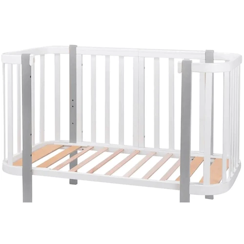 Дитяче ліжечко Babyroom Місяць 120x60 см білий - сірий (625552)
