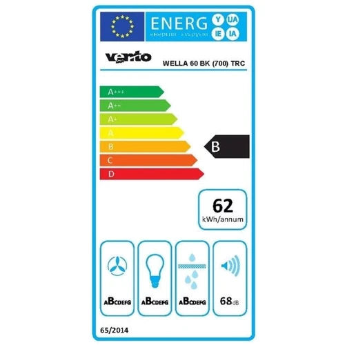 Вытяжка Ventolux Wella 60 BK (700) TRC фото 7